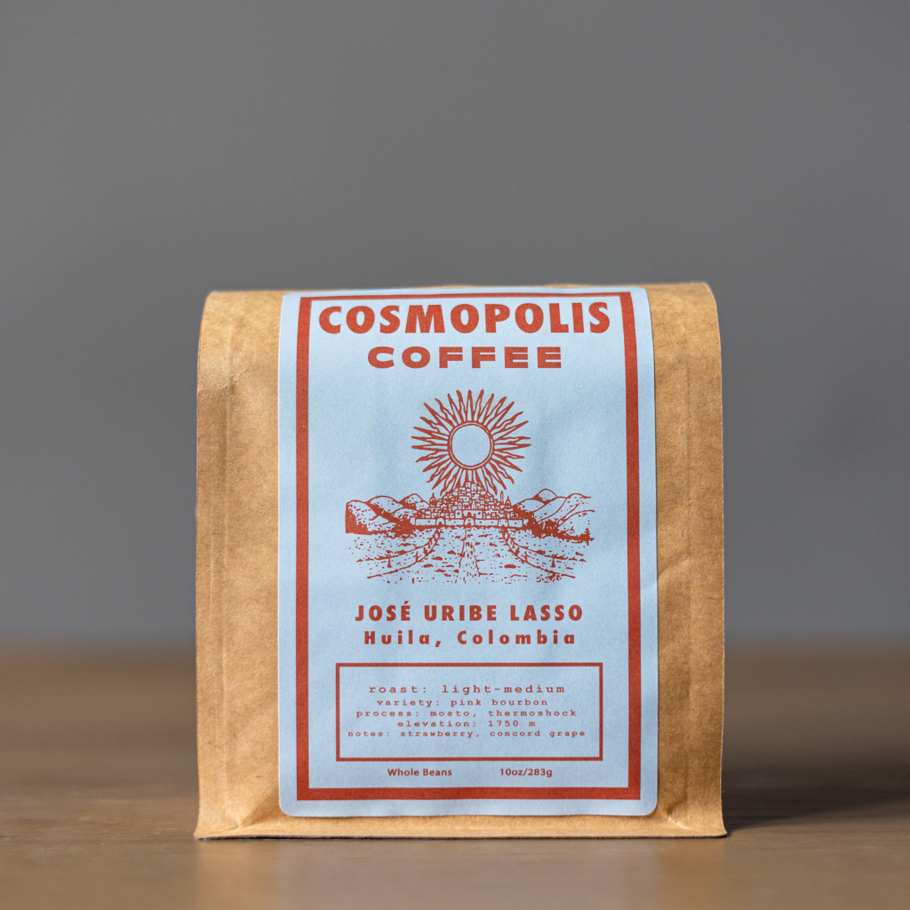 シュコービゴベロ♡リス José Uribe Lasso Pink Bourbon - Light Medium Roast – Cosmopolis Coffee